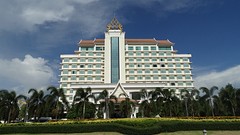 Ons hotel in Pakse.