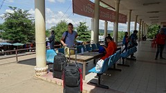 Grensovergang Laos-Thailand.