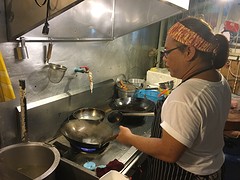 Keuken van ons lievelingsrestaurant.