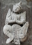 Detail van een klooster deur