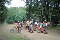 Met steps naar beneden van Col de Rousset (hele familie)