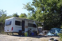 Ons plekje op Camping Le Merle Roux
