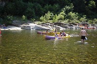 Kanovaren op de Ardeche (een hele uitdaging)