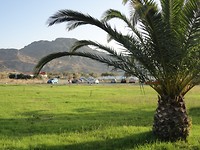 Uitzicht vanaf hotel Alianthos Garden in Plakias