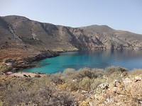 Uitzicht op de baai van Kefalas