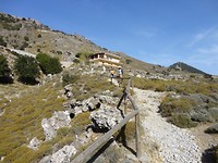 Startpunt Imbros kloof bij het het restaurant