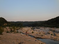 Eerste avondwandeling langs Les Cascades du Sautadet