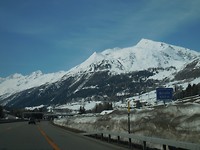 En opnieuw sneeuw bij de Gotthard tunnel