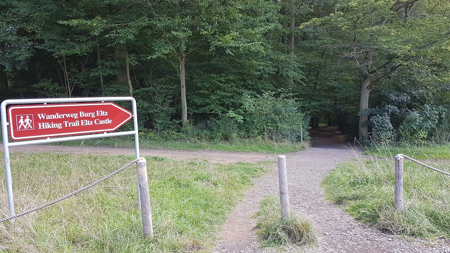Wandelroute door het bos naar Burg Eltz
