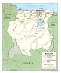 Kaart Suriname
