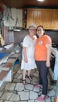 Hilde & Harikla, onze gastvrouw in Guest House Bake
