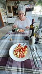 Eigen bereid avondmaal in Guest House Bake - Gjirokastër