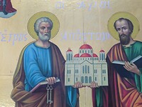 Icoon in orthodoxe kerk in Mesopotam