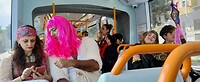 op de tram naar Santa Cruz