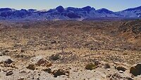 Enorme krater bij El Teide