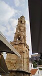 Orthodoxe kerktoren in Lindos