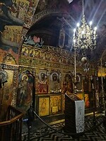 Orthodoxe kerk in Lindos - interieur