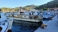 Vissersbootjes in Karmiros Skala