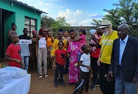 Warm welkom door de ganse familie!