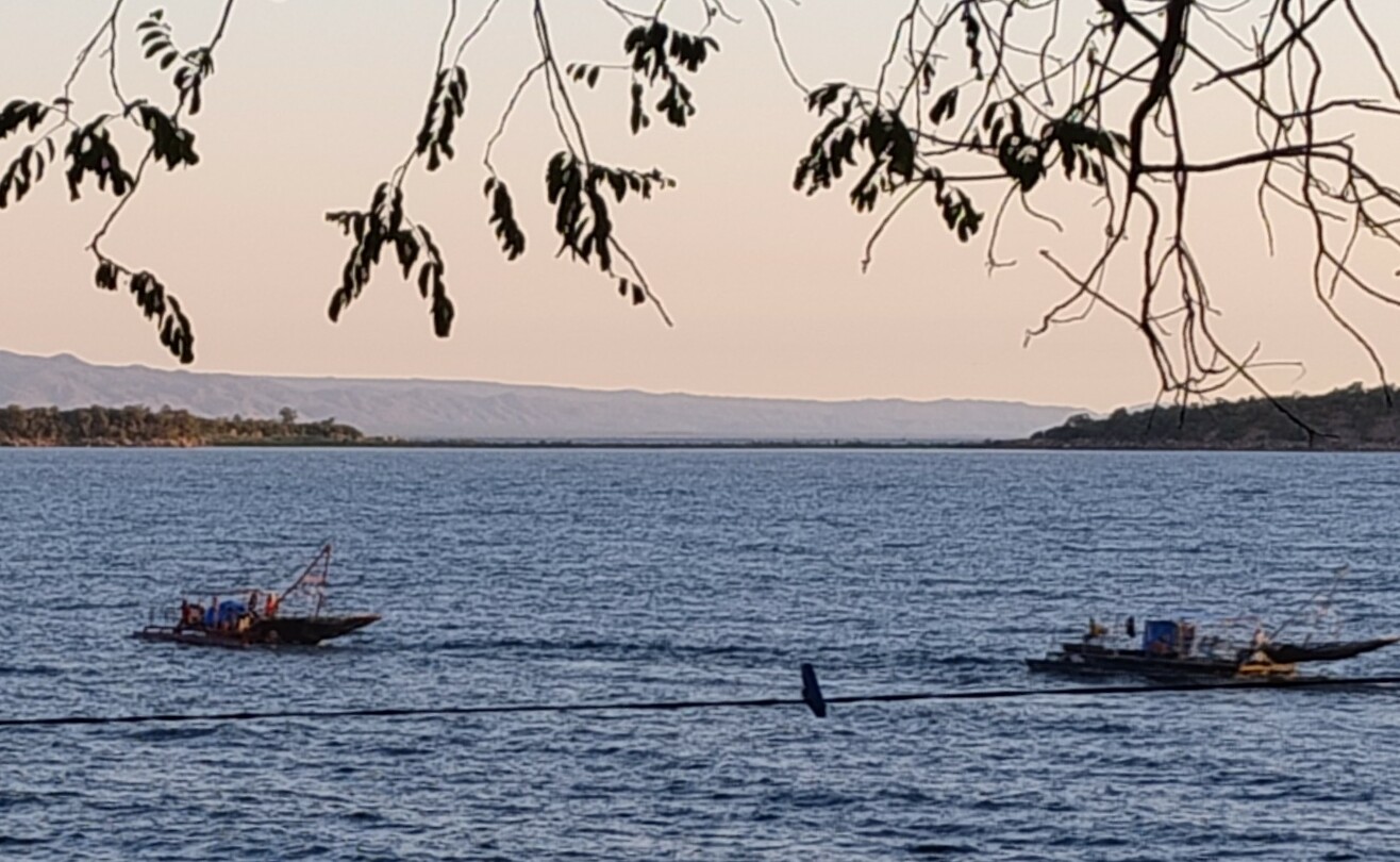 Vissersbootjes op Lake Kariba