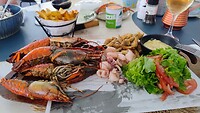 Seafood platter for one