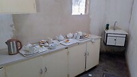 Verdi Lodge - keuken, klaar voor ontbijt