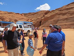 Groepje voor Antelope Canyon