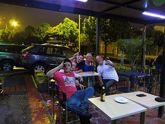 Aan het bier met Colombianen