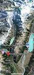 Kaart Hooker Valley Track