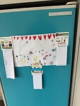 Savi's tekening hangt nog steeds aan de koelkast hier!🥰