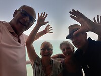 Zwaaifoto met onze Duitse vrienden