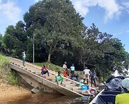 Trap de rivier in