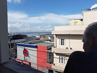 Uitzicht vanuit ons hotel