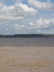 Scheiding rio Negro en rio Amazonica