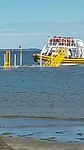 Tewaterlating van de boten.