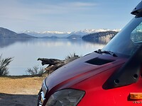 Gekampeerd aan Lago Gutierrez