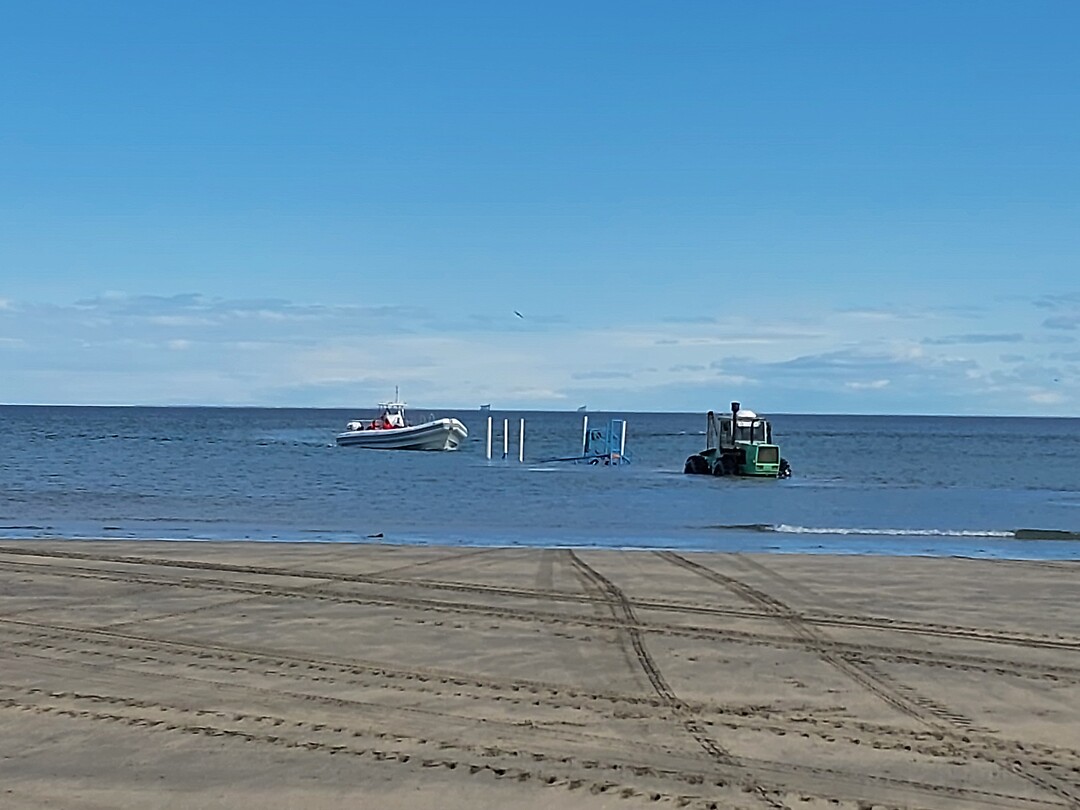 Boot weer opvangen