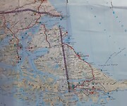Kaart Patagonie en Vuurland