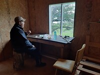 Lunch in een schuilhut