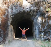 Tunneltje. Past niet