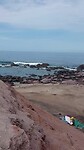 Kleine dorpen op het strand