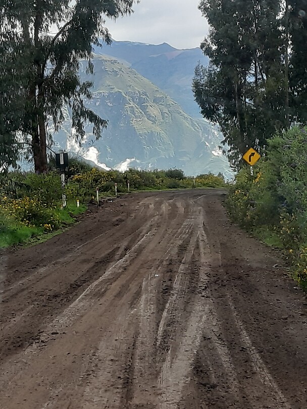 Regen op weg naar Cotahuasi