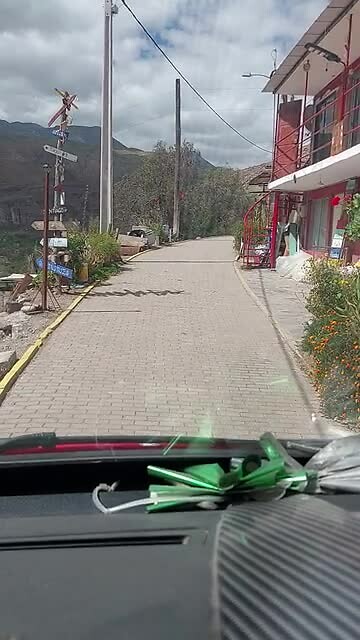 Dorp in vallei Atacama.