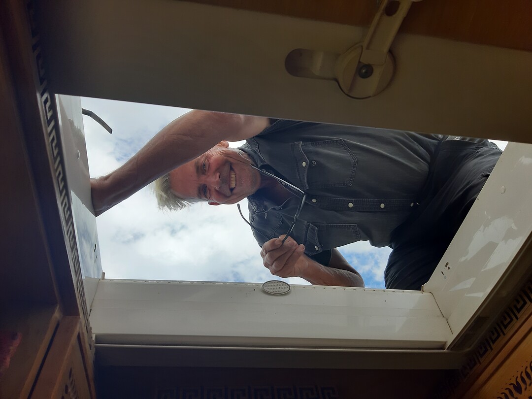 Bert op het dak