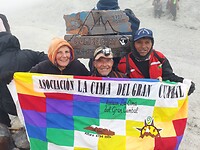 Op de top van de Cumbal