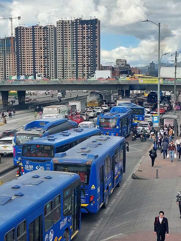 Het is druk in de stad