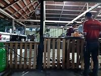 Keuken met kok Juan Luis