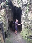 Ingang van de grote cenote Choi Ha