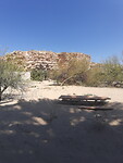 Picknick bank in Big Bend NP