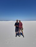 Samen in het zand